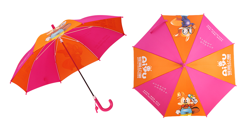 「學生傘」定制兒童雨傘印logo訂做學生長柄卡通禮品傘 (15).jpg