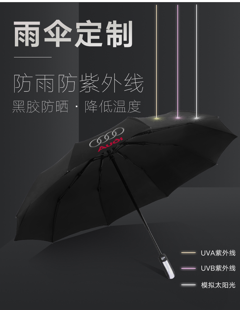 「全自動傘」雨傘定制10骨黑膠全自動傘印logo圖案廠家直銷 (4).jpg